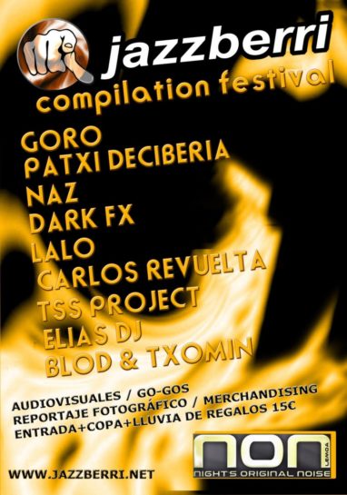 Cartel de la fiesta Jazzberri Compilation Festival @ Crazy (NON)