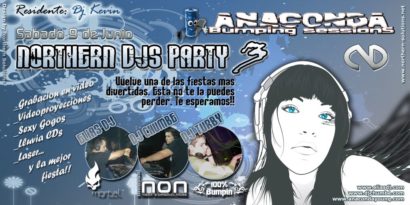 Cartel de la fiesta Northern Djs Party 3 @ Anaconda