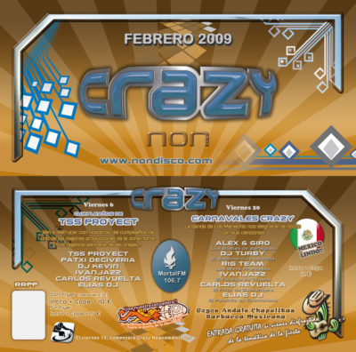Flyer Crazy Non 20090200 Febrero @ Crazy