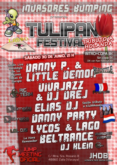 Cartel de la fiesta Invasores Bumping pres. Tulipan Festival @ Limbo