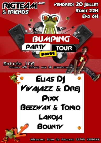 Flyer 2012.07.13 Bumping Party Tour Part 1 Internet