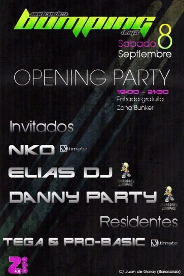 Cartel de la fiesta Opening Party @ Androides Bumping Days