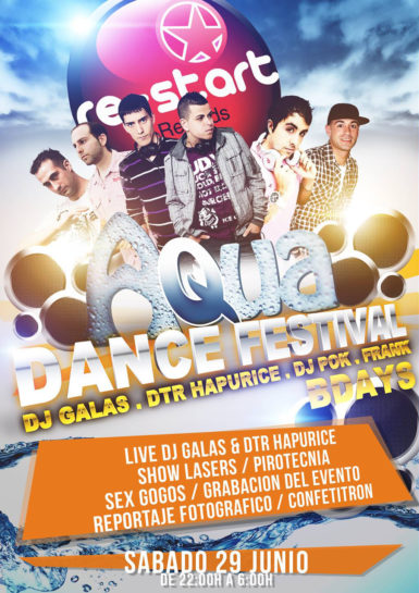 Flyer 2013.06.29 Aqua Dance Festival @ The Image A