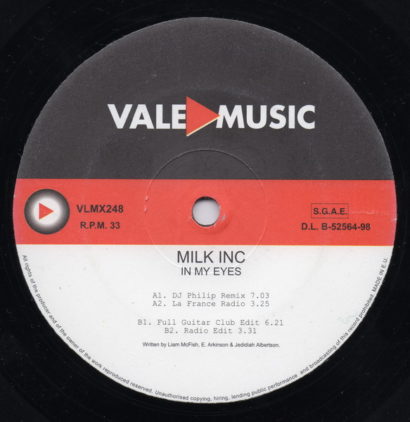 Portada del temazo Milk Inc. – In My Eyes (Dj Philip Remix)